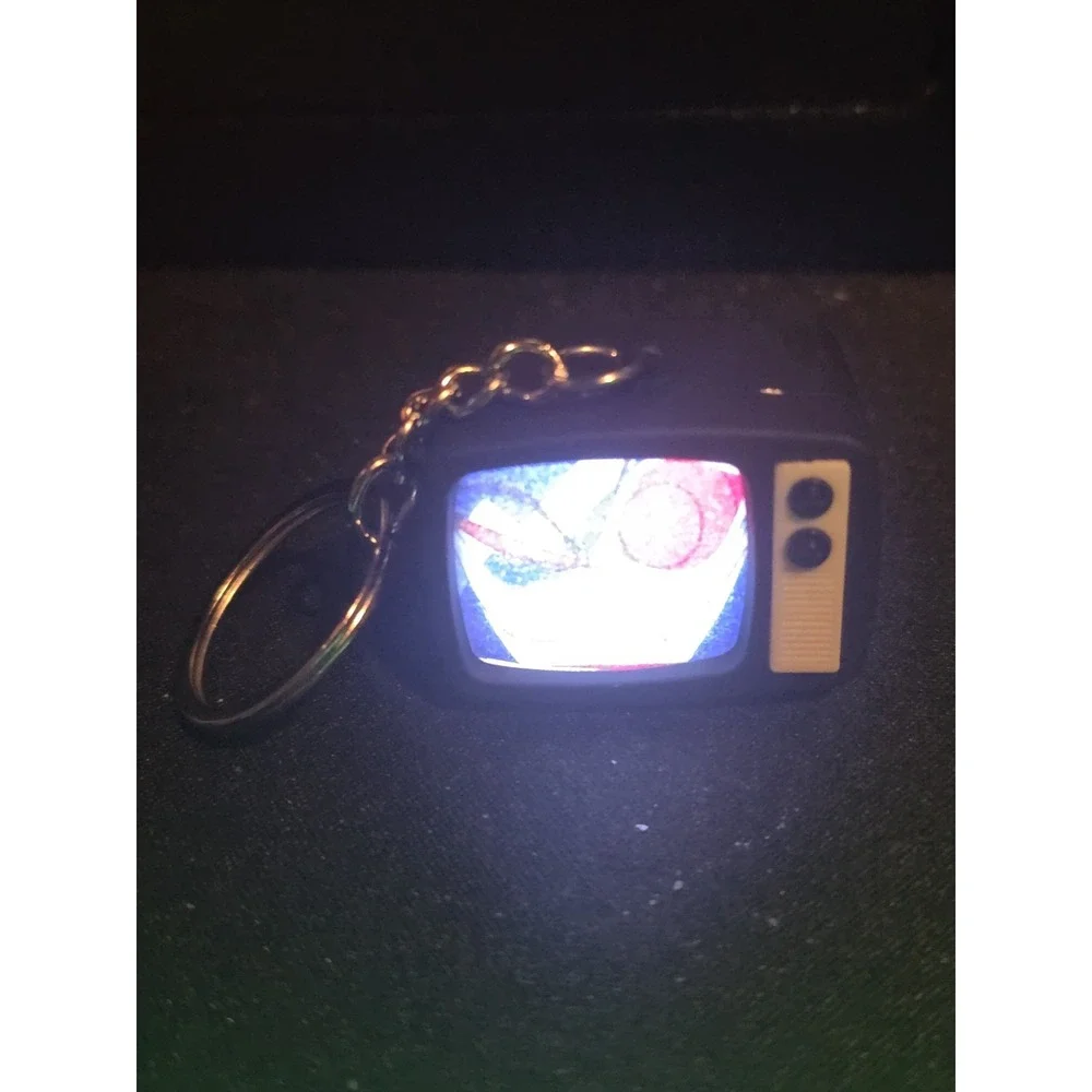 Hazbin Hotel Vox Keychain With Light and Static Sound Clip Electronic Toy Charm